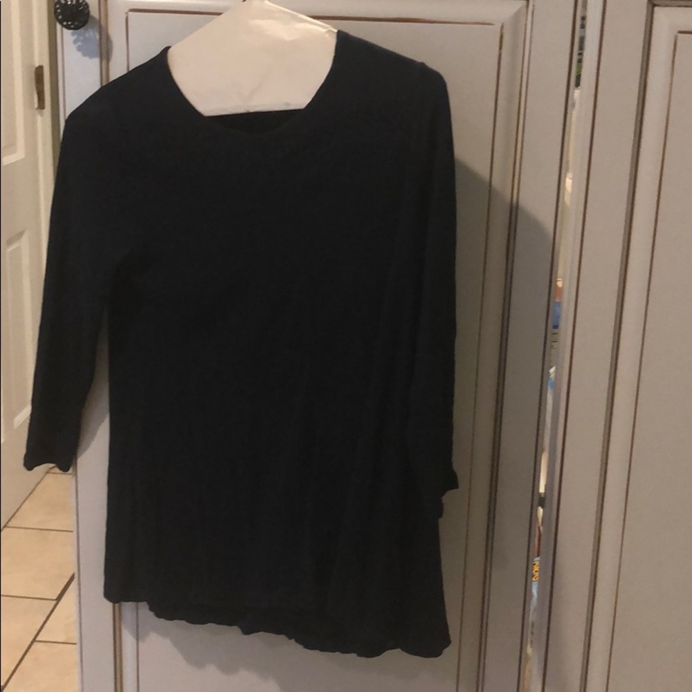 Crown & Ivy Navy Blouse